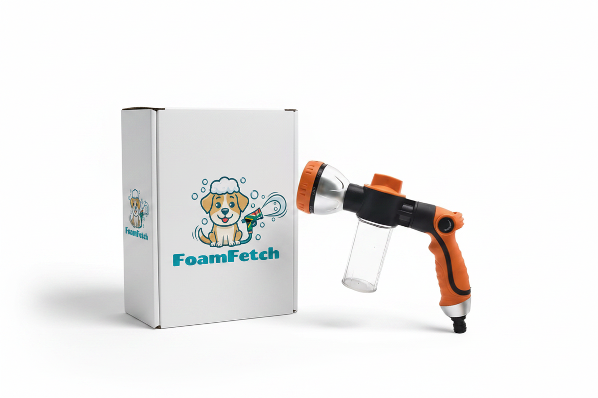 FoamFetch Product + Box Shot